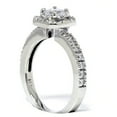 thumbnail image 2 of Pompeii 3/4ct Diamond Halo Engagement Ring 14K White Gold (G/H,I1), 2 of 3