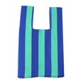 thumbnail image 1 of Sacs à Rayures pour Femme à Poignée Supérieure, Tricot Mode, Fourre-Tout Poignet Portable pour le Travail (Style 7), 1 of 7