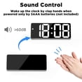 thumbnail image 6 of DAYBETTER Digital Alarm Clock, Alarm Clock for Heavy Sleepers, 6.3inch Led Clock with Temperature Display, 12/24H, Dimmable, Snooze, for Kids Teens Boys Girls, 6 of 8