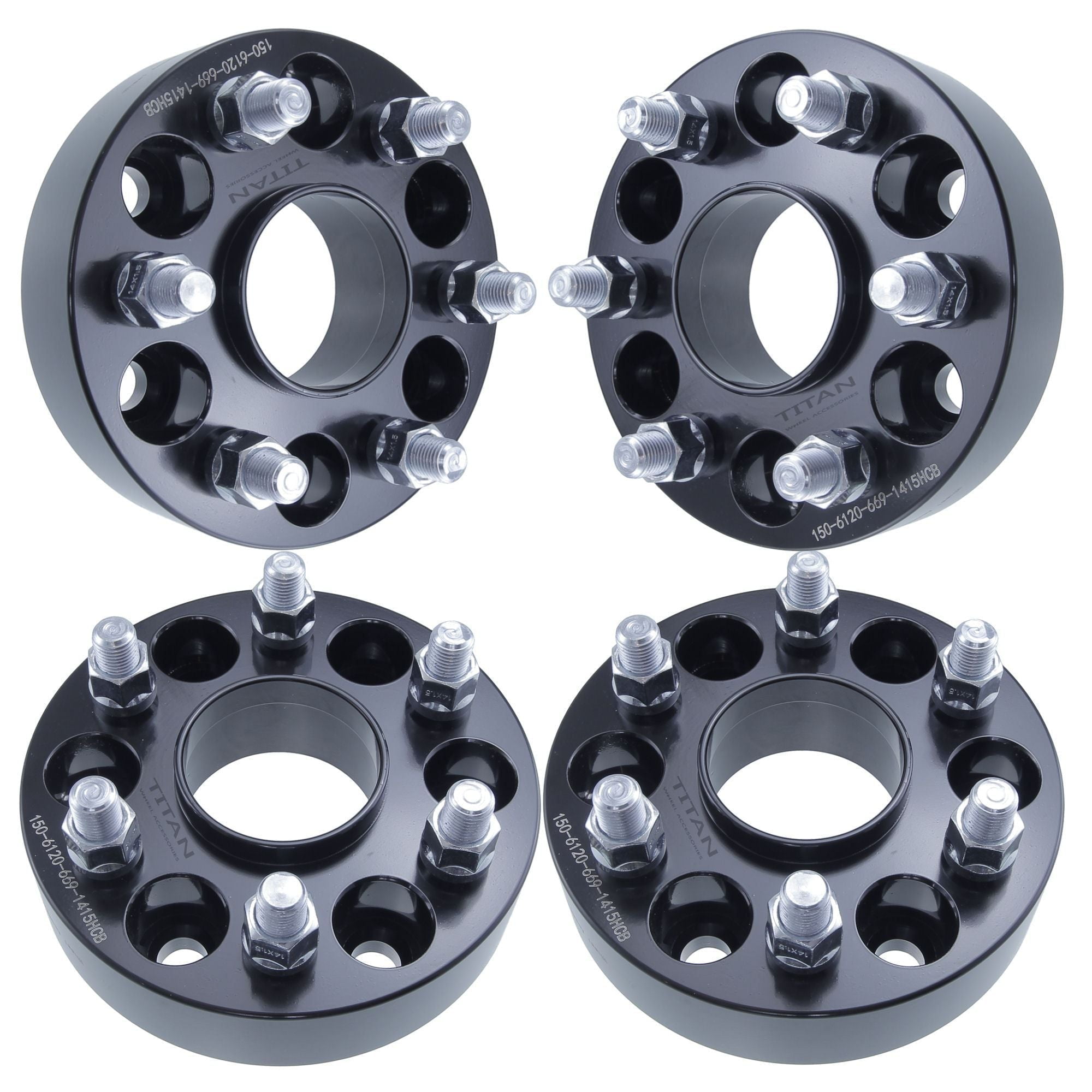 1.5" (38mm) Titan Wheel Spacers for Chevy Colorado GMC Canyon 6x120