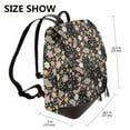 thumbnail image 2 of Naloa Floral Insects Print Leather Backpack Purse for Women and Ladies,Shoulder Travel Daypacks Bags,Laptop Backpack for Women, 2 of 4