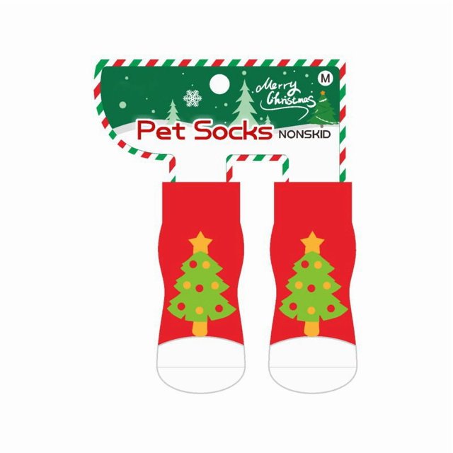 Festive Holiday Pet Socks Protective Wear Party Decorative Accessories for Dogs and Cats