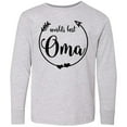 thumbnail image 3 of Inktastic World's Best Oma Long Sleeve Youth T-Shirt, 3 of 5