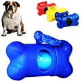 thumbnail image 1 of Dog Pet Bone Shape Dispenser Box Garbage Clean Waste Poo Bag Carrier Holder Case, 1 of 8
