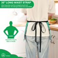 thumbnail image 3 of Yayeee Waist Apron with Pockets for Cooking Waterproof Half Server Aprons, Green Cat, 3 of 7