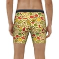 thumbnail image 4 of Salouo Fruits And Vegetables Pattern Men's Boxer Briefs, Soft & Breathable Underwear Elastic Waistband Briefs for Men,1-Pack, 4 of 7