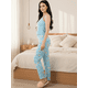 thumbnail image 4 of Set De 2 Conjunto Pijama Mujer Blusa Y Pantalón Dama Piyama Unitalla Pyjama, 4 of 9