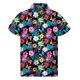 thumbnail image 2 of Camisa hawaiana con estampado 3D de palmeras tropicales para hombre, camisas con botones de frutas y plantas, blusa hawaiana de manga corta con solapa de gran tamaño para verano y playa, 2 of 5