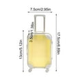 thumbnail image 3 of Hovmgk Mini Transparent Suitcase, Small Travel Storage Case, Portable for Mini Travel & Display, Travel Organizing Accessories, Clear Visibility Organizer for Travel Enthusiasts, Collectors, Yellow, 3 of 6