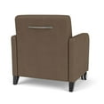 thumbnail image 3 of Siena Lounge Reception Oversize Guest Chair / Casters / Black Wood Legs / Brown, 3 of 5