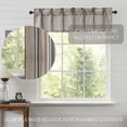 thumbnail image 3 of VHC Brands Grain Sack Charcoal Black Stripe Farmhouse Kitchen Curtain Valance 16x60, 3 of 6