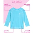 thumbnail image 2 of Pink Platinum Girls' Rash Guard Shirt - 2 Pack UPF 50+ Long Sleeve Quick Dry Swim Shirt (Size: 4-16), 2 of 5