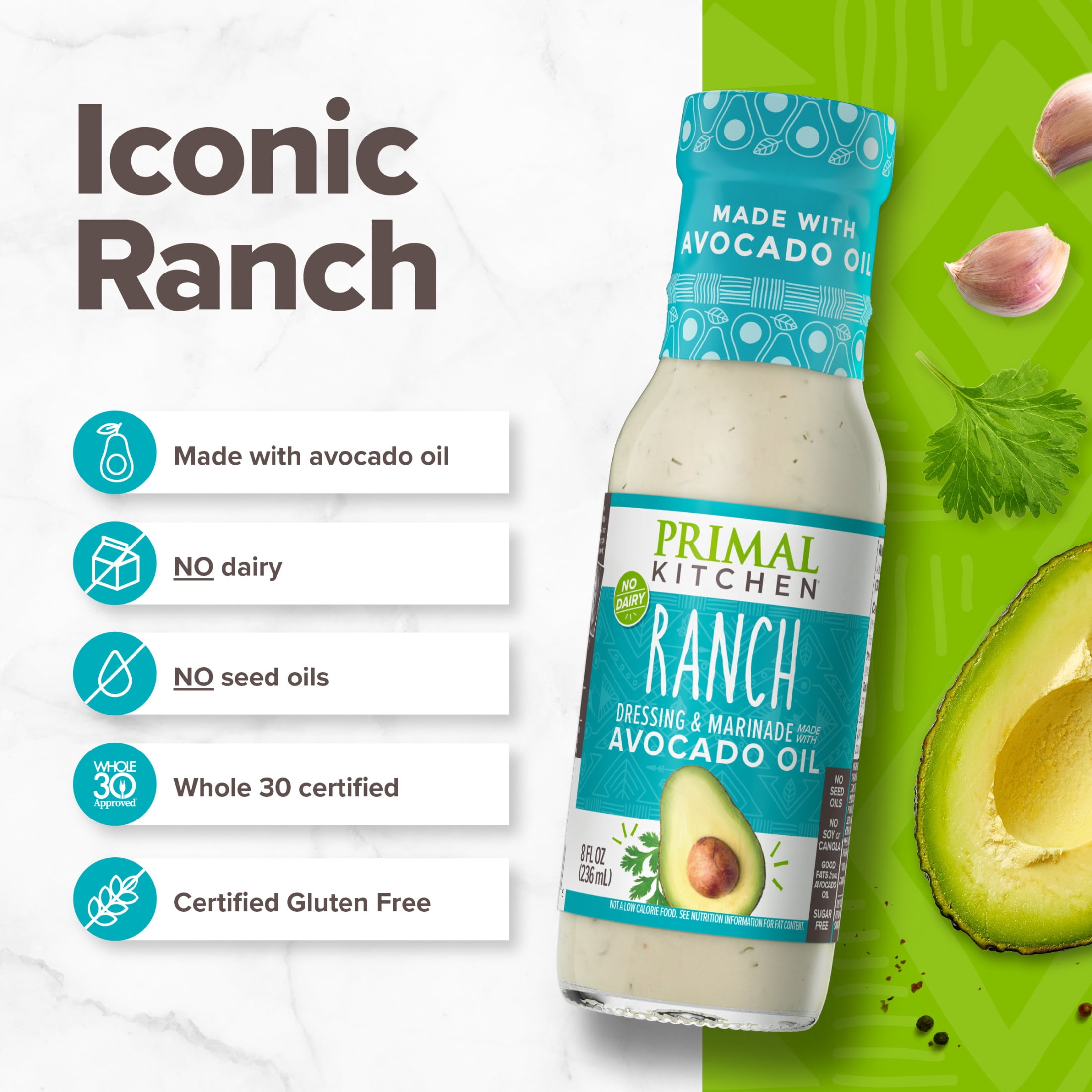 Primal Kitchen Ranch Dressing & Marinade 8 fl