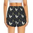 thumbnail image 2 of Lsque Cartoon Rooster Printed Women's Running Shorts with Liner Pockets,Elastic Quick Dry Workout Athletic Gym Yoga Shorts,Womens High Waist Shorts-Medium, 2 of 9