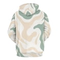 thumbnail image 4 of Abstract Pastel Wavy Design Background Oversized Hoodies For Woman Pullover With Pocket Comfortable Fation Pullover Hoodie S-5XL, 4 of 4