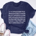 thumbnail image 6 of EcoLoom 3.1415926 π Noun Short Sleeve Unisex T Shirt Teal Blue-S, 6 of 6