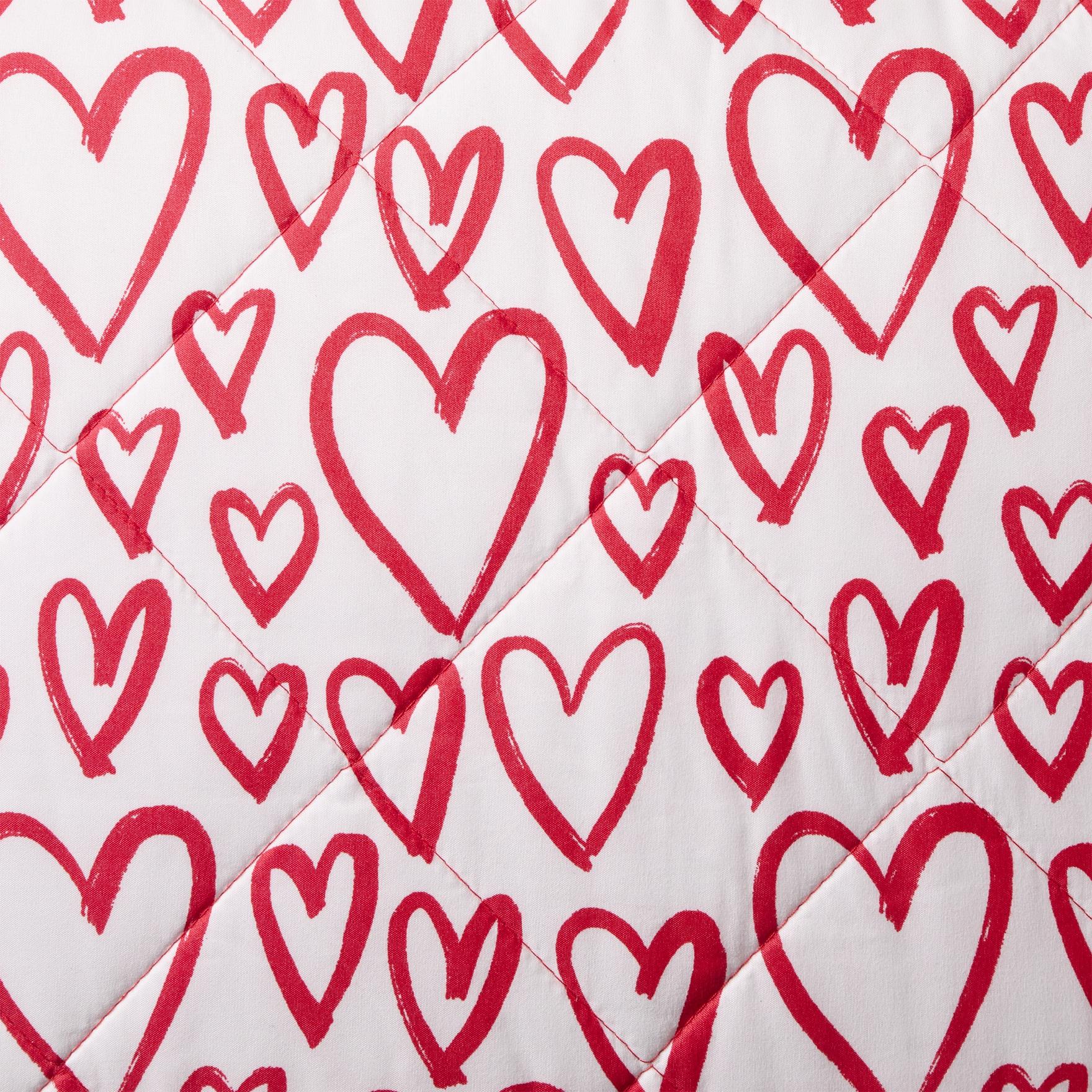 Hallmark Heart Strings 3-Piece Red/Multicolor Adult Quilt Set, King