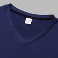 thumbnail image 6 of LTTVQM Men's T-Shirts 2026 Summer Spring V-Neck Short Sleeve Basic Tees Shirts Solid Color Casual Clothes with Pocket Navy L, 6 of 6