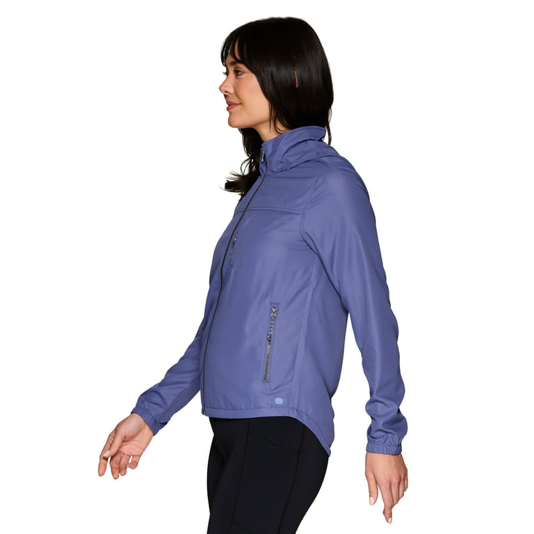 Avalanche Women's Lightweight Jacket With Convertible Hood and Zipper  Pockets