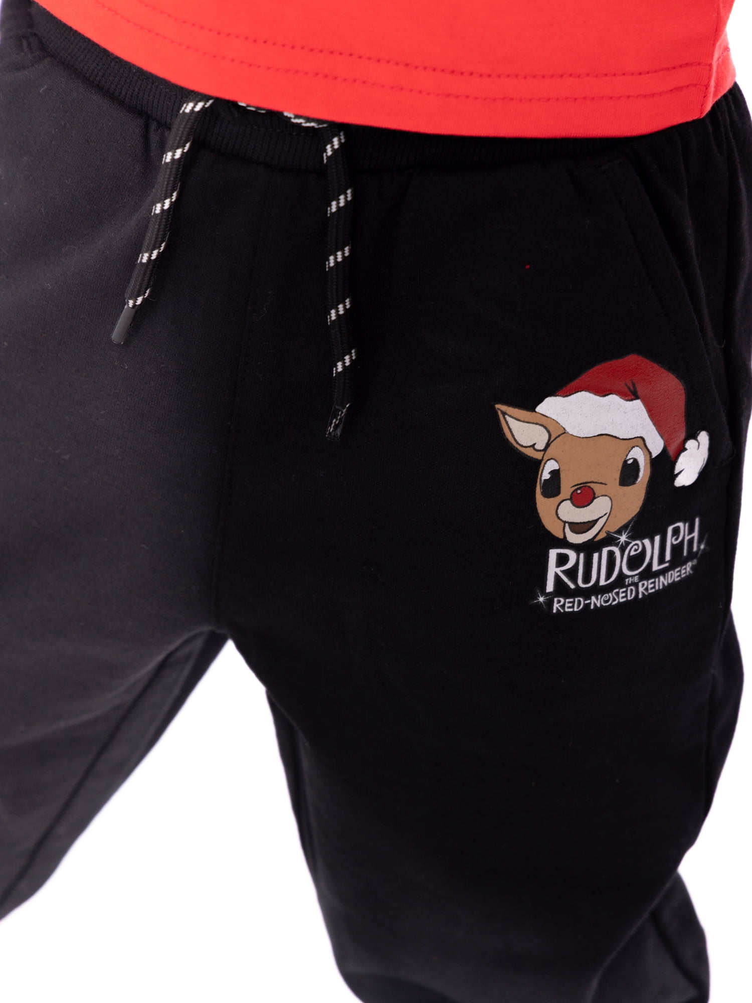 Rudolph the Red Nosed Reindeer Unisex Toddler Holiday Graphic Jogger Pants, Sizes 12M-5T