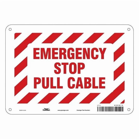 Condor Safety Sign,7 in x 10 in,Polyethylene 469H73