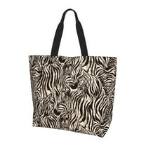 Yiaed Leopard And Zebra1 Print Handbag for Women Tote Purse Shoulder Bag Large Fashion Hobo Purse Handbag Shopping Tote