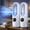 2pcs White, variant on 6-Speed Bladeless Electric Fan with Cooling & 7 Color LED Light, Portable Rechargeable Desk Fan with Quiet Strong Airflow, Personal Mini Air Conditioner Fan for Bedroom Office Travel (White)