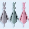 thumbnail image 2 of Chupete de terciopelo de cristal para bebé, muñeco para dormir, lindo muñeco de peluche, juguete de conejo (gris), 2 of 3