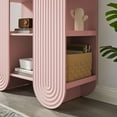 thumbnail image 4 of Daydream 58" Arched Bookshelf in Soft Pink, 4 of 9