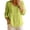 Yellow, variant on Long Sleeve Shirts for Women 2026 Spring Cotton Linen V Neck Button Down Lightweight Loose Blouse Office Work Top