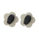 thumbnail image 4 of Accesorios de zapatos de moda con charms de cordones en forma de flor y lazo, tono plateado y gris, 4 of 5