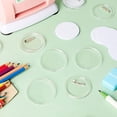 thumbnail image 2 of 100 Botones Transparentes Acrílicos, Haga Propios Botones, de Botón Diseño Acrílico para Actividades Escolares Artesanales Bricolaje 2,25 Pulgadas, 2 of 5