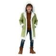 thumbnail image 2 of UQJfacai Boys Long Fleece Jacket Sherpa Lined Puffy Coats Hooded Winter Jackets Open Front Cardigan Outerwear with Pockets 5-14 Years, 2 of 7