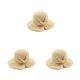 thumbnail image 4 of Minnieouse Sombrero de paja de verano Bowknot Floppy de ala ancha Sombreros para el sol Aire libre Transpirable Moda Adulto Viajes Vacaciones Type1 NO1, 4 of 6