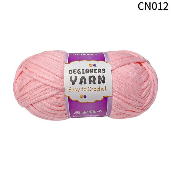 ERDOUY 50g Yarn for Crocheting,Soft Yarn,Crochet Yarn,Nylon Cotton Acrylic Blend Yarn,Knitting Yarn for Dolls,Basket,Bags,Hats,Blankets，Pink