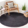 thumbnail image 2 of SAFAVIEH Montauk Annie Geometric Cotton Area Rug, Black/Ivory, 6' x 6' Round, 2 of 8
