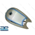 thumbnail image 4 of For BSA ZB32 Gold Star Blue & Silver Painted Chrome Petrol Fuel Gas Tank1950, 4 of 4