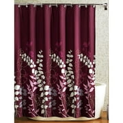 Angle View: HomeTrends Ashdown Fabric Shower Curtain, 1 Each