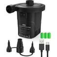 thumbnail image 1 of Dr.meter Portable Electric Air Mattress Pump, Rechargeable 4000mAh Battery Air Pump - Quick-Fill Air Inflator Deflator for Outdoor Camping Inflatable Bed Pool Boat Float Raft Swimming Rings Snow Tube, 1 of 7