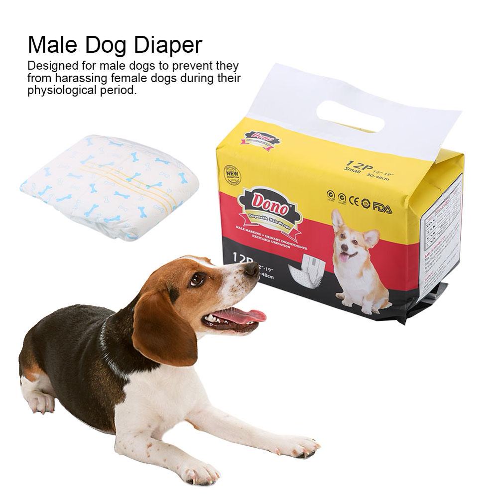 OTVIAP Male Dog Puppy Belly Wraps Diaper Nappy Sanitary Physiological