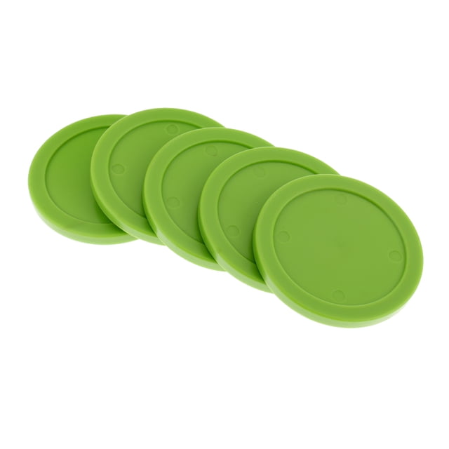 Discos de Repuesto de Hockey de Aire Sunnimix de Plástico Duradero 5 Piezas 62 Mm Verde