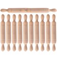 thumbnail image 3 of SHISUYAN Wooden Mini Rolling Pin Toy for Home Use Khaki Color Lightweight Realistic Appearance 12Pcs, 3 of 9