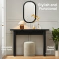 thumbnail image 4 of Wirrytor 43-Inch Square Black Console Table for Entryway, Sofa Tables for Living Room, Behind The Couch Table for Living Room, Entryway Table for Entrance, Hallway Table, 4 of 8