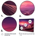 thumbnail image 4 of Designart "Lost in Purple and Pink Desert Depths I" Oversized Astronomy & Space Framed Wall Art - Modern Purple Space Landscapes Entryway Framed Wall Art, 4 of 7
