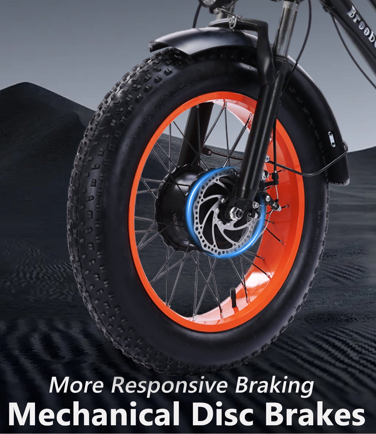BROOBY Electric Tricycle for Adults, 500W Motor 1000W Peak 3 Wheel Electric Trike with 48V 15Ah Removable Battery, Up to 40 Miles, 20" x 4.0 Fat Tires, Large Rear Basket, 440 lb Capacity, UL2849,