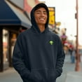 thumbnail image 2 of Dalix Alien Embroidery Relaxed Hoodie Soft Fleece Sweatshirt Fit Lounge Mens in Navy Blue 3XL XXX-Large, 2 of 2