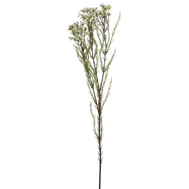 White Wax Flower Stem Artificial Flower