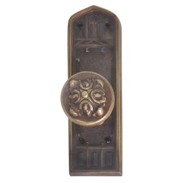 Interior Door Plate Passage Set 2.75 in. Backset - Satin Nickel
