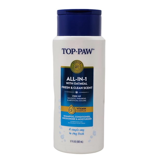 Shampoo para perros TOP PAW Todo en 1 Avena 502 ml