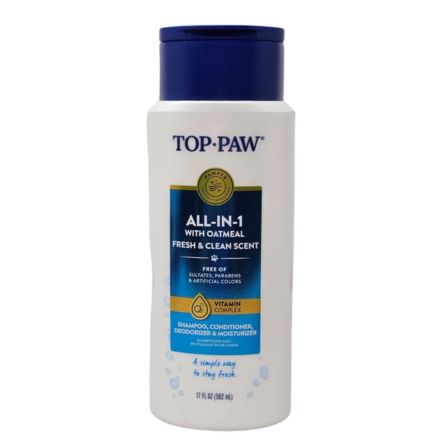 Shampoo para perros TOP PAW Todo en 1 Avena 502 ml